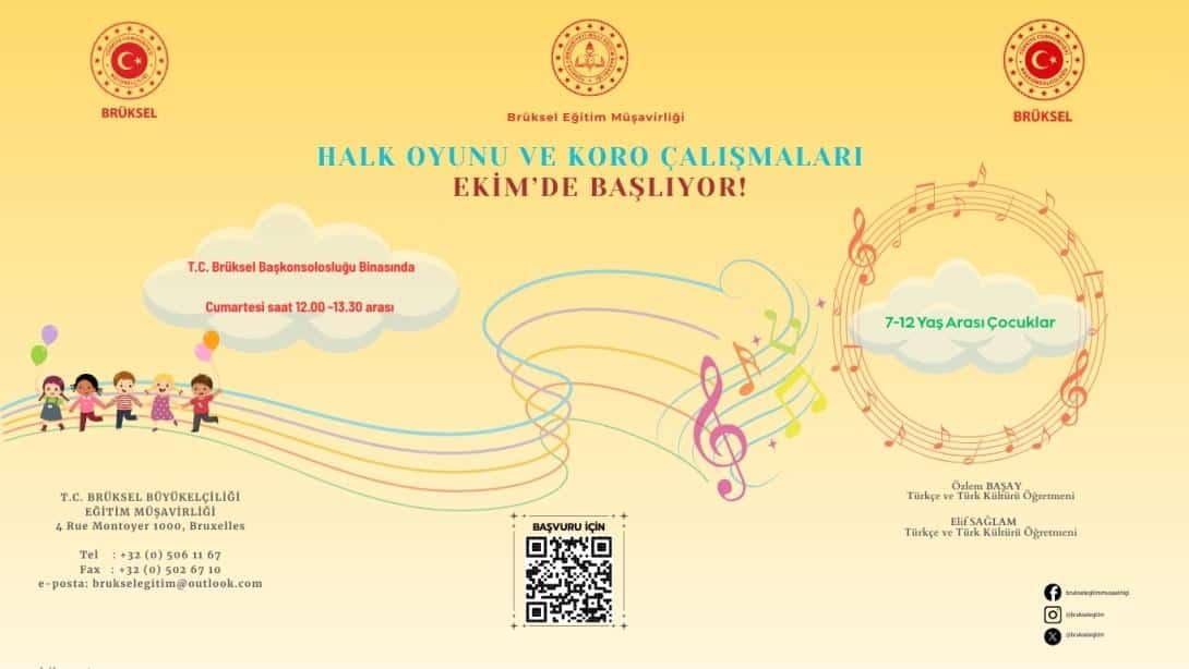 Brüksel'de Halk Oyunu ve Koro Çalışmaları Başlıyor